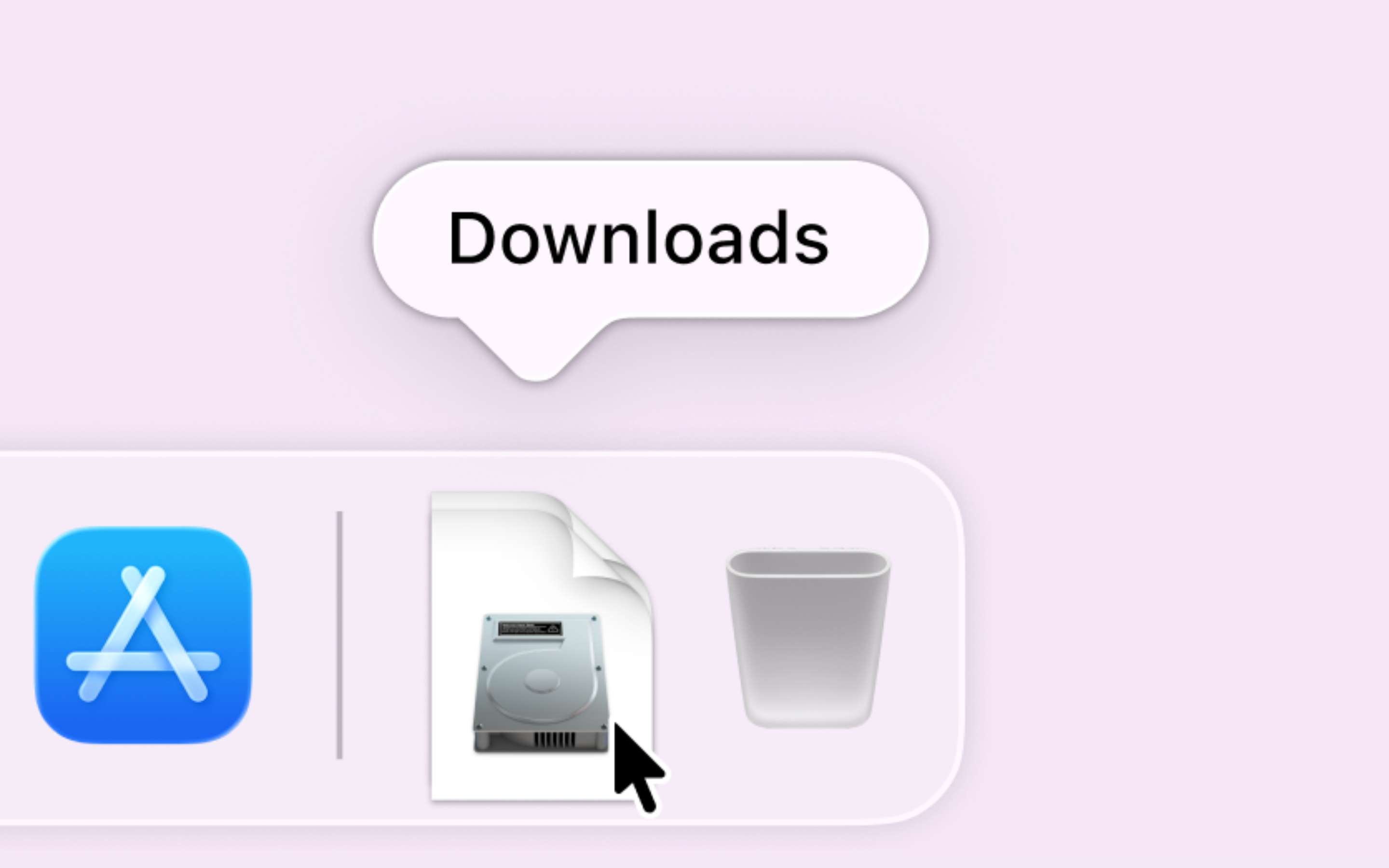 Open Downloads folder